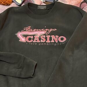 Black Flamingo Casino Sweatshirt